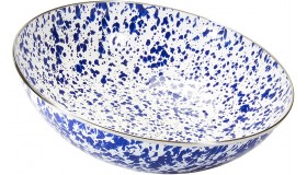 Golden Rabbit Cobalt Swirl Catering Bowl